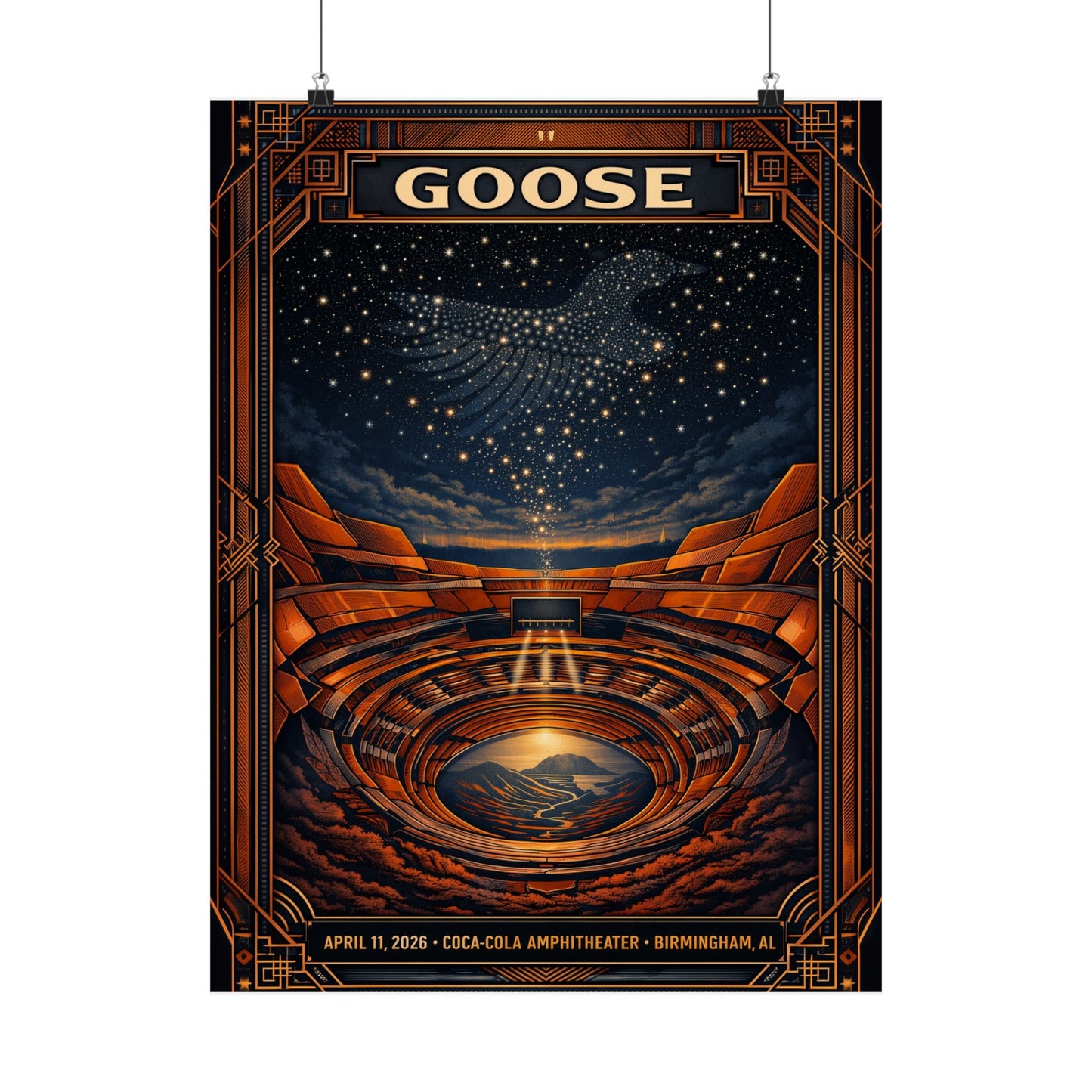 Goose  | 4/11/26 | Birmingham, AL | Concert Poster  | V2