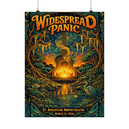 Widespread Panic | 03/21/26 | St. Augustine, FL | Concert Poster  | N2