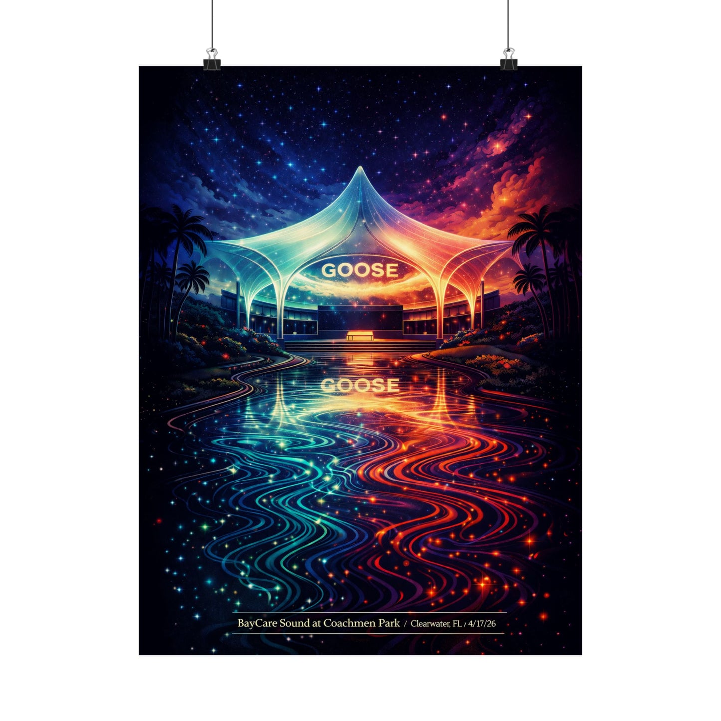 Goose  | 4/17/26 | Clearwater, FL | Concert Poster  | V1