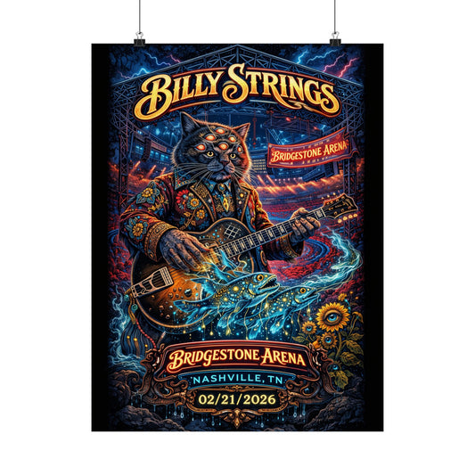 Billy Strings | 02/21/2026 | Nashville, TN | Concert Poster  | N2