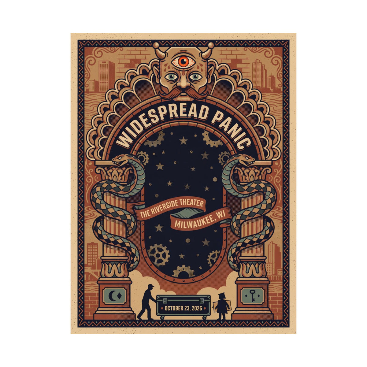 Widespread Panic | October 23, 2026 | Milwaukee, WI | Concert Poster