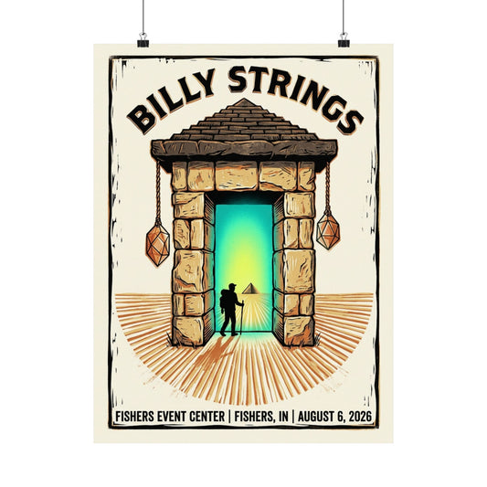 Billy Strings | August 6, 2026 | Fishers, IN | Concert Poster
