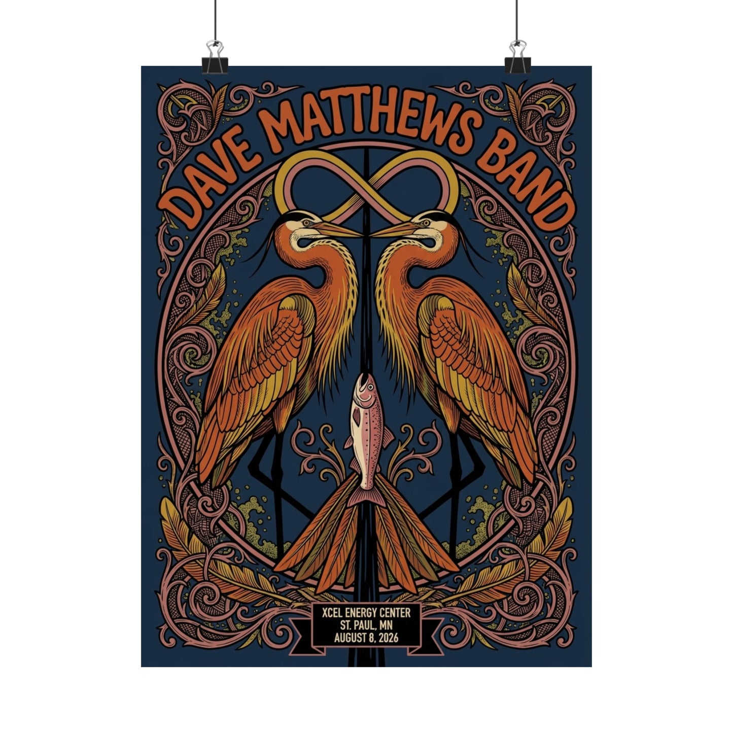 Dave Matthews Band | August 8, 2026 | Saint Paul, MN | Concert Poster