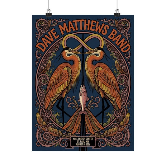 Dave Matthews Band | August 8, 2026 | Saint Paul, MN | Concert Poster
