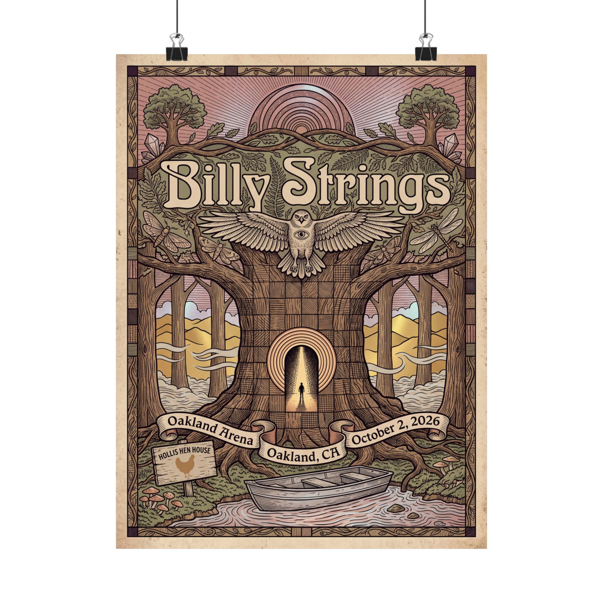 Billy Strings | October 2, 2026 | Oakland, CA | Concert Poster