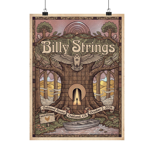 Billy Strings | October 2, 2026 | Oakland, CA | Concert Poster