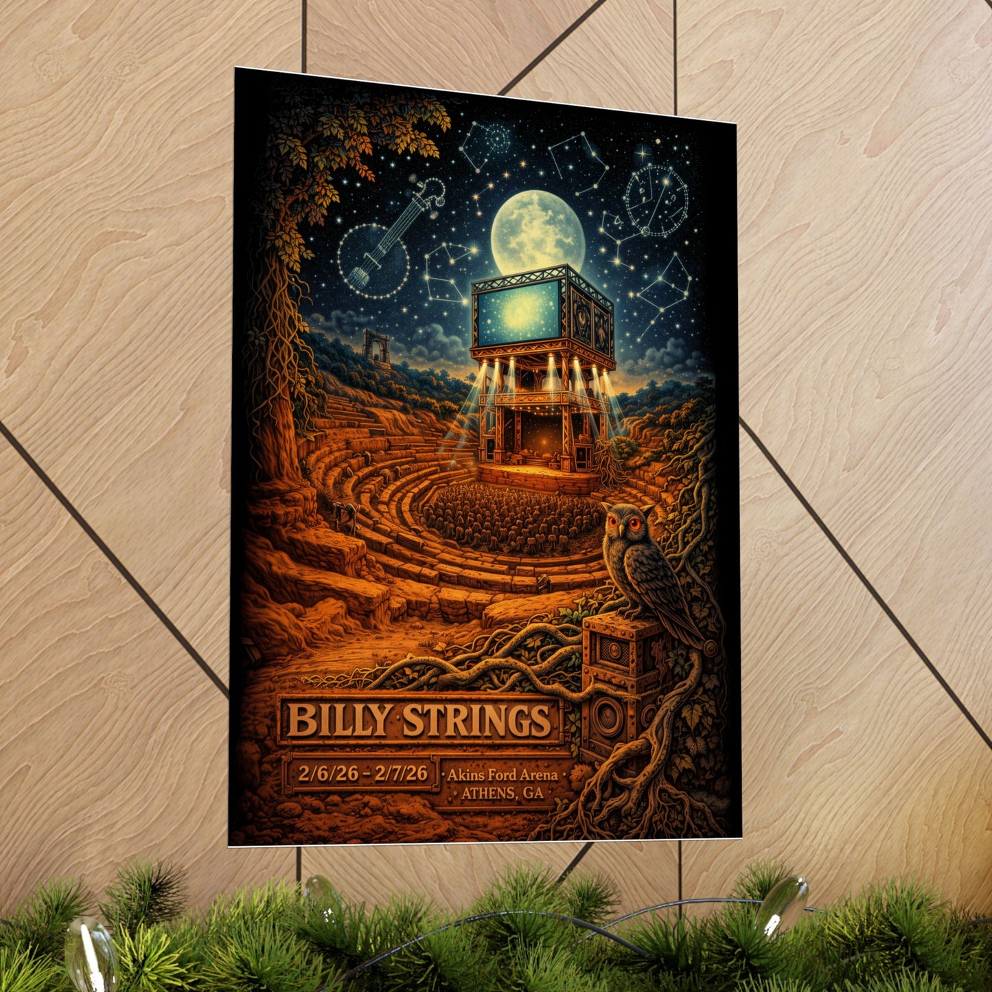 Billy Strings | 2/6/26 - 2/7/26 | Athens, GA | Concert Poster  | V2