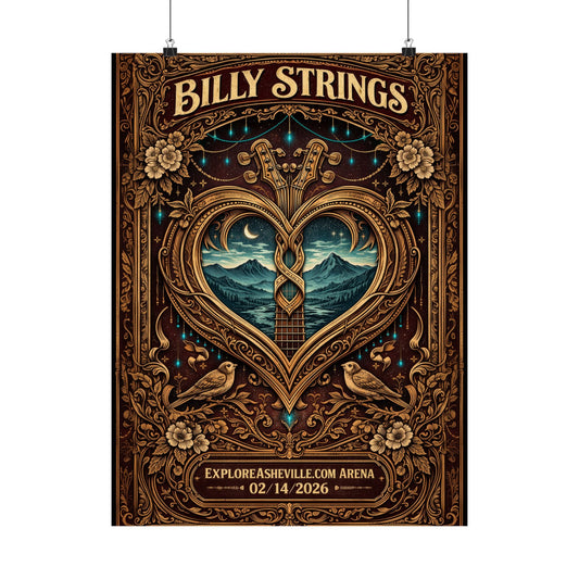 Billy Strings | 02/14/2026 | Asheville, NC | Concert Poster  | N6