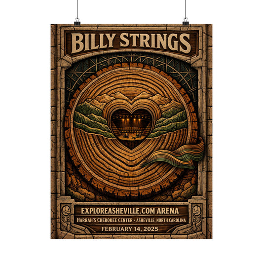 Billy Strings | 2/14/25 | Asheville, NC | Concert Poster  | N3