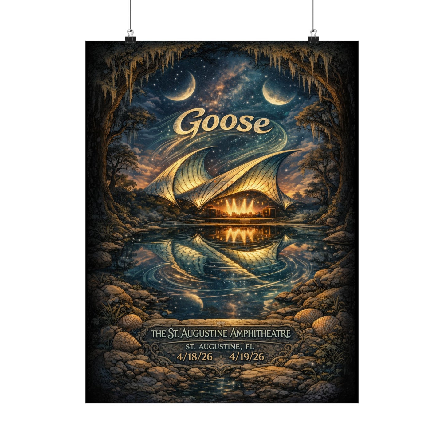 Goose  | 4/18/26-4/19/26 | St. Augustine, FL | Concert Poster  | V1
