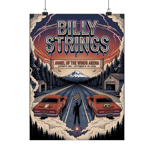 Billy Strings | October 9–10, 2026 | Everett, WA | Concert Poster