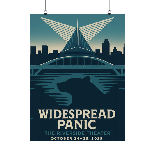 Widespread Panic Milwaukee Print Oct 2025 | Riverside Theater Fan Art Poster | Variant 1