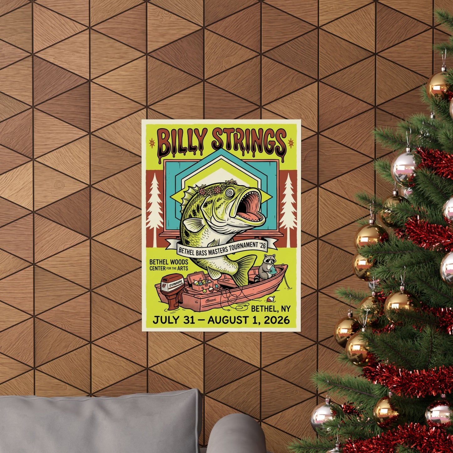 Billy Strings | July 31 – August 1, 2026 | Bethel, NY | Concert Poster
