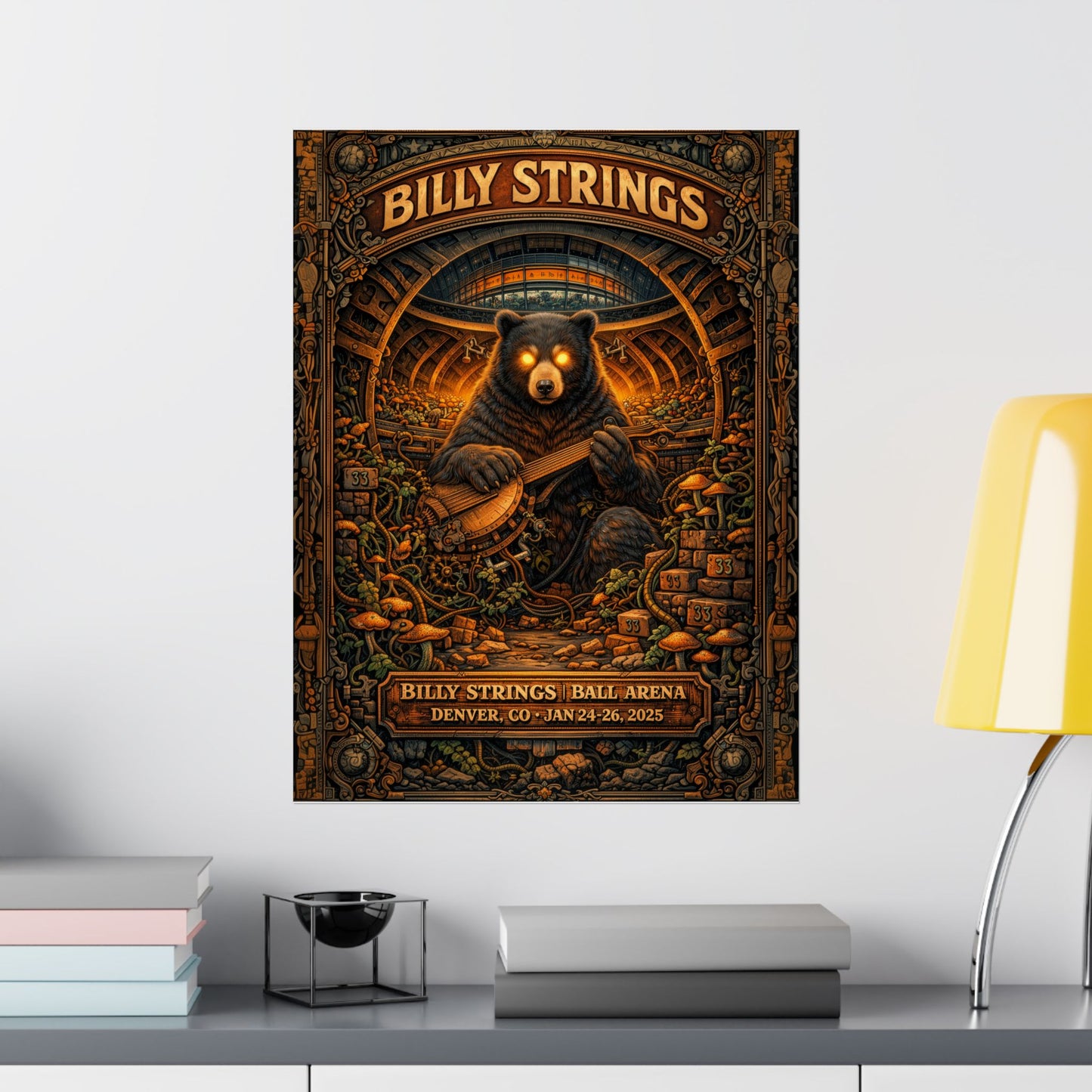 Billy Strings | 1/24/25 - 1/26/25 | Denver, CO | Concert Poster  | V1