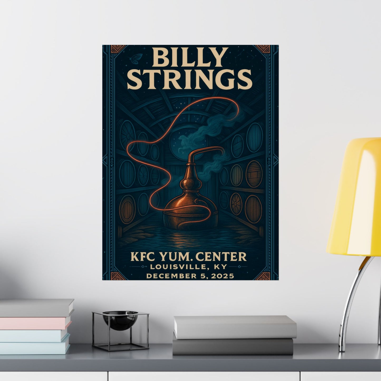 Billy Strings Louisville KY | Dec 5, 2025 | KFC Yum! | Concert Poster | Night 2