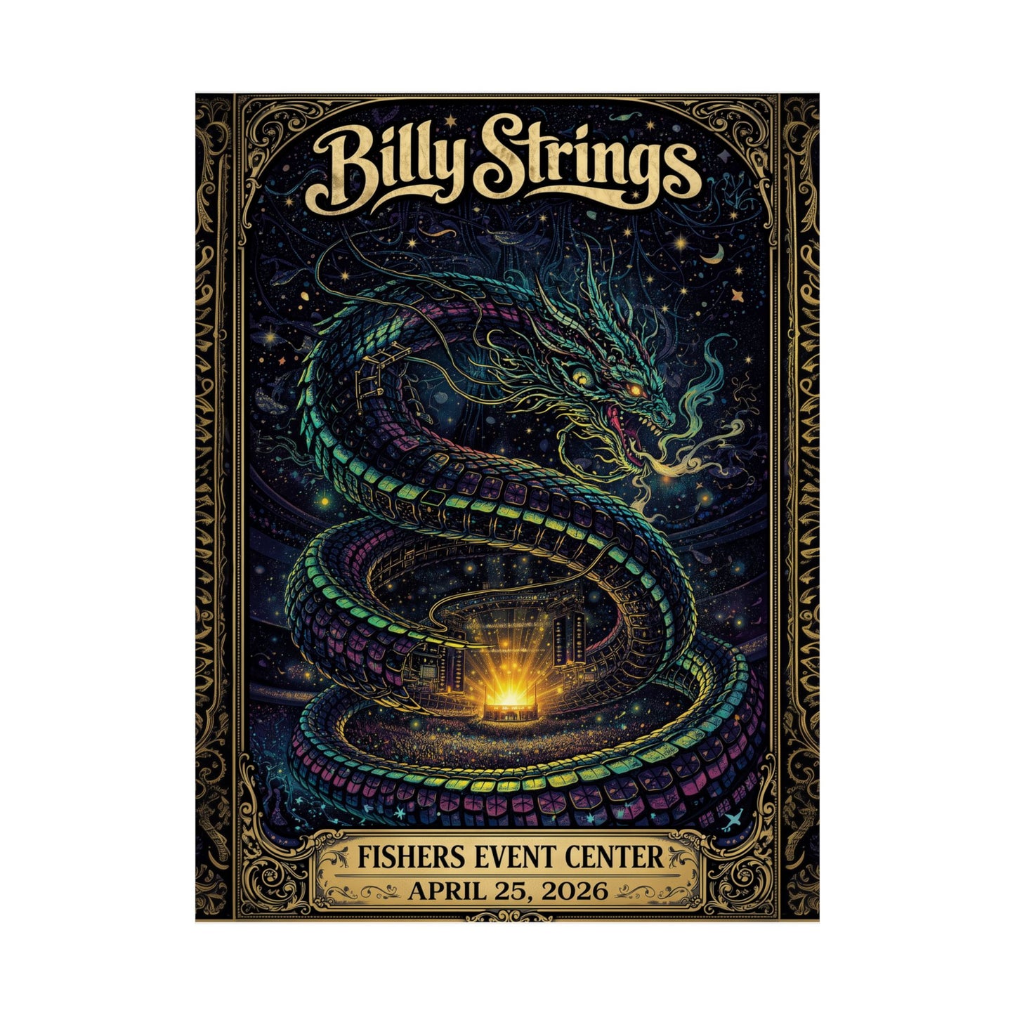 Billy Strings | 04/25/2026 | Fishers, IN | Concert Poster  | N2