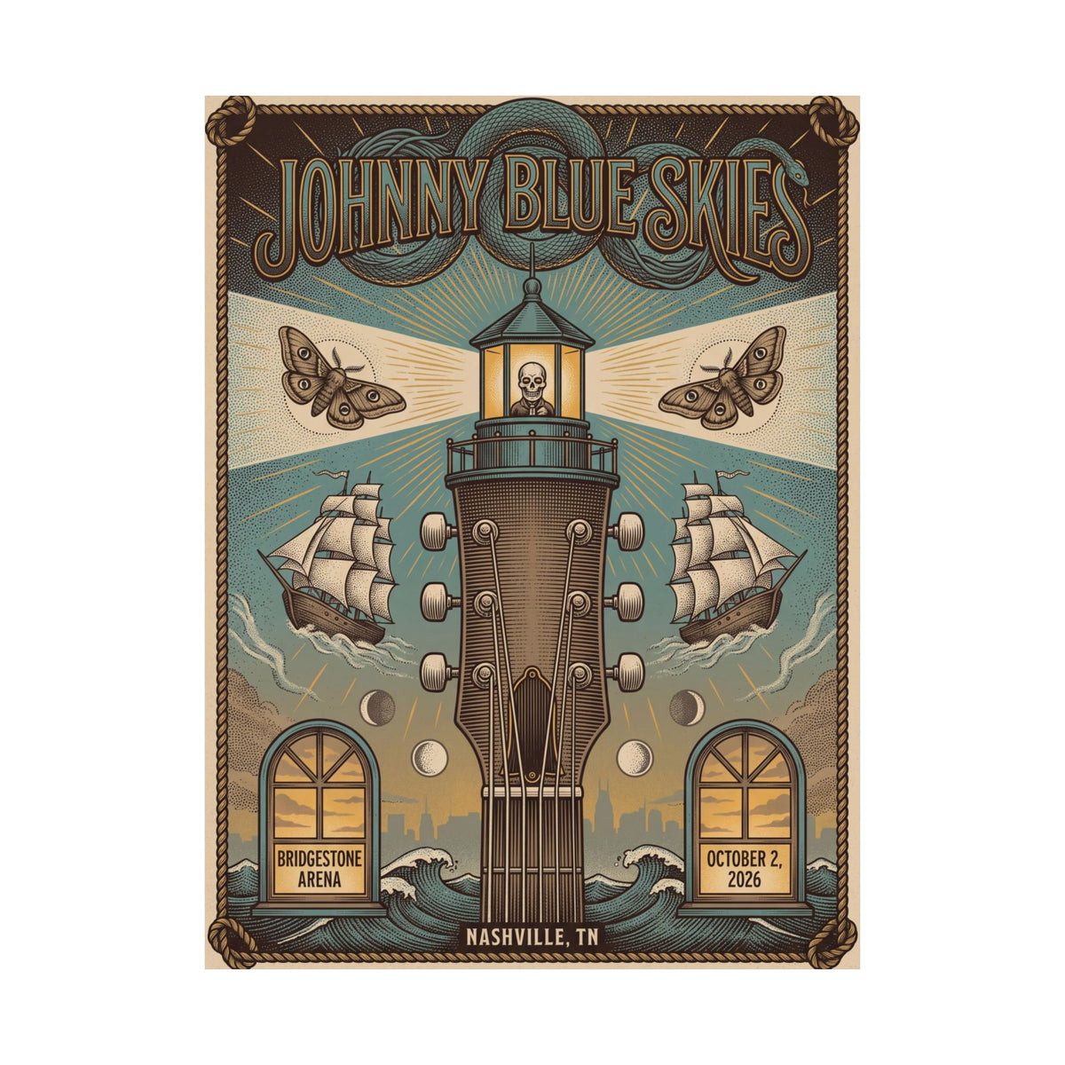 Johnny Blue Skies | October 2, 2026 | Nashville, TN | Concert Poster