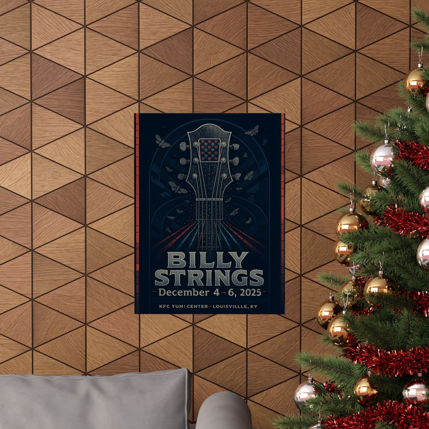 Billy Strings Louisville| December 4-6, 2025 | KFC Yum! Center |Concert Print | Variant 1