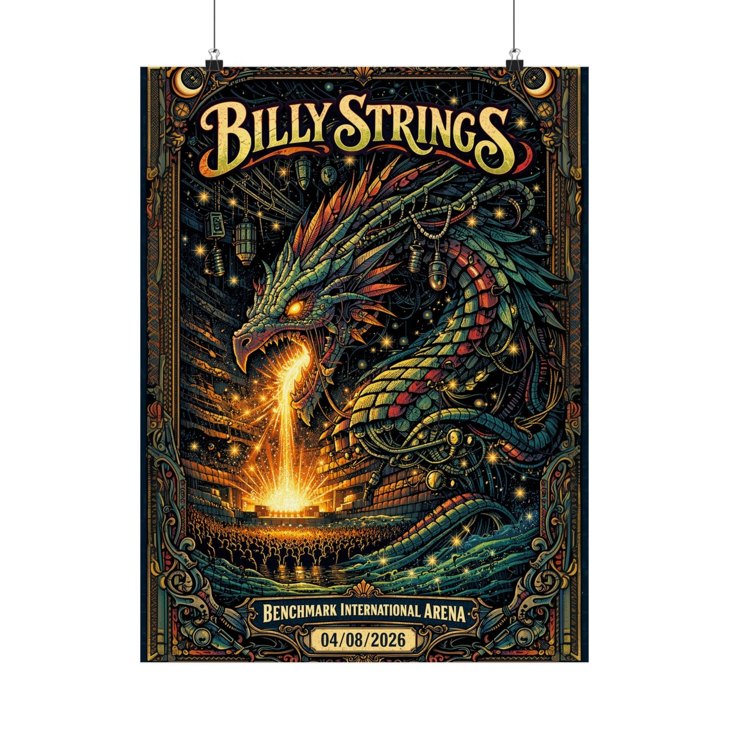Billy Strings | 04/08/2026 | Tampa, FL | Concert Poster  | V2