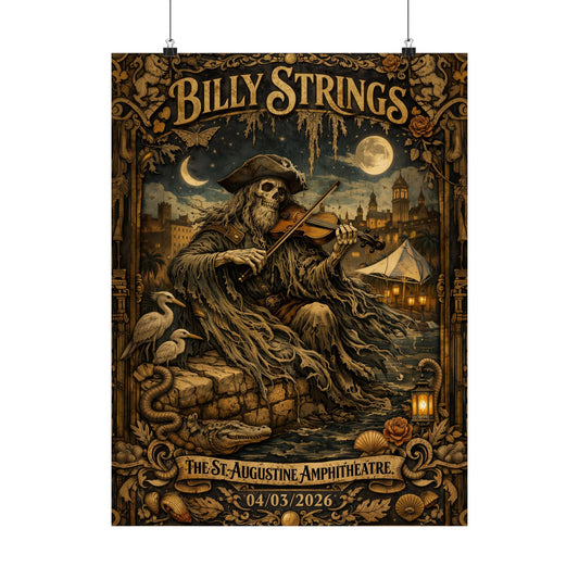 Billy Strings | 04/03/2026 | St. Augustine, FL | Concert Poster  | N2