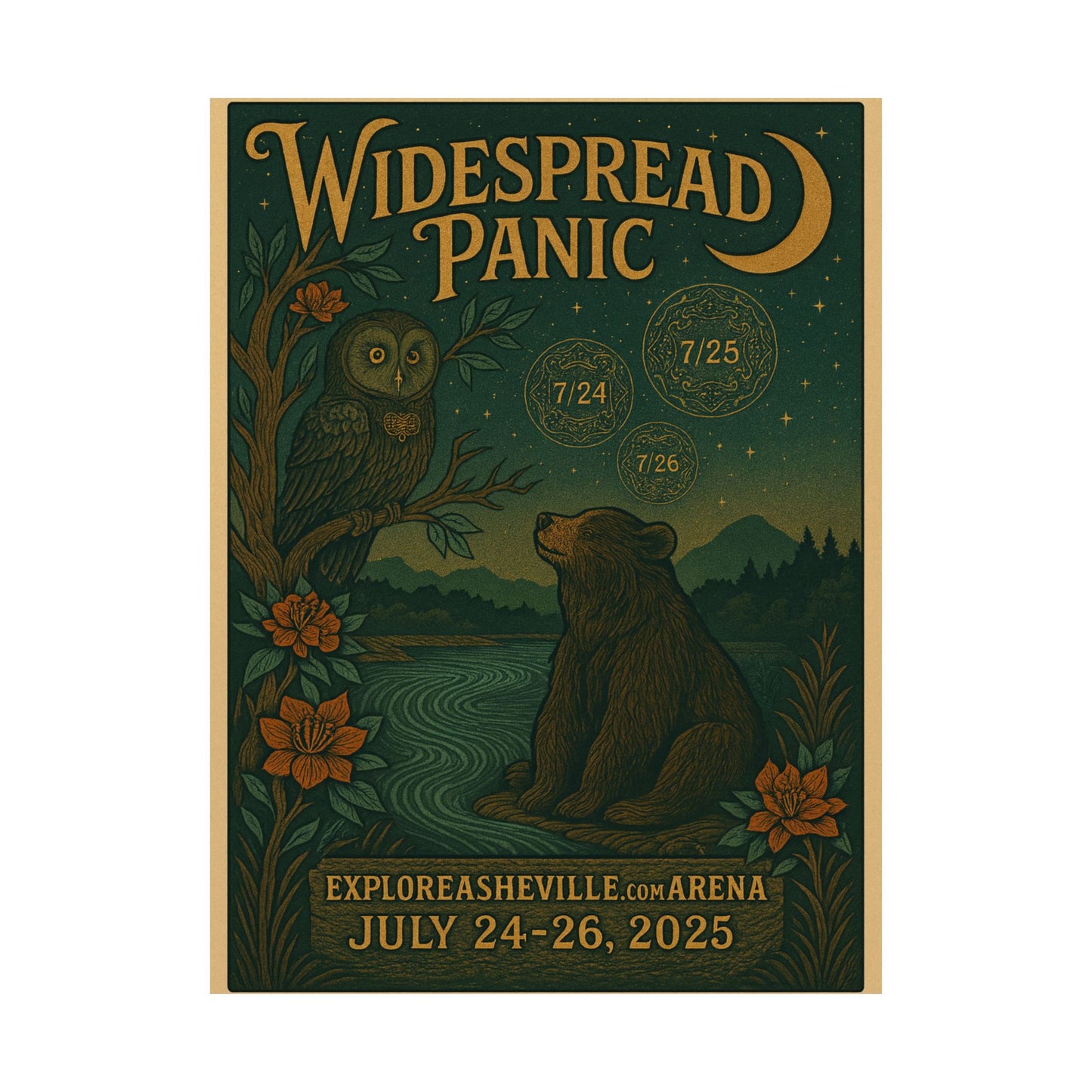 Widespread Panic Asheville July 24-26, 2025