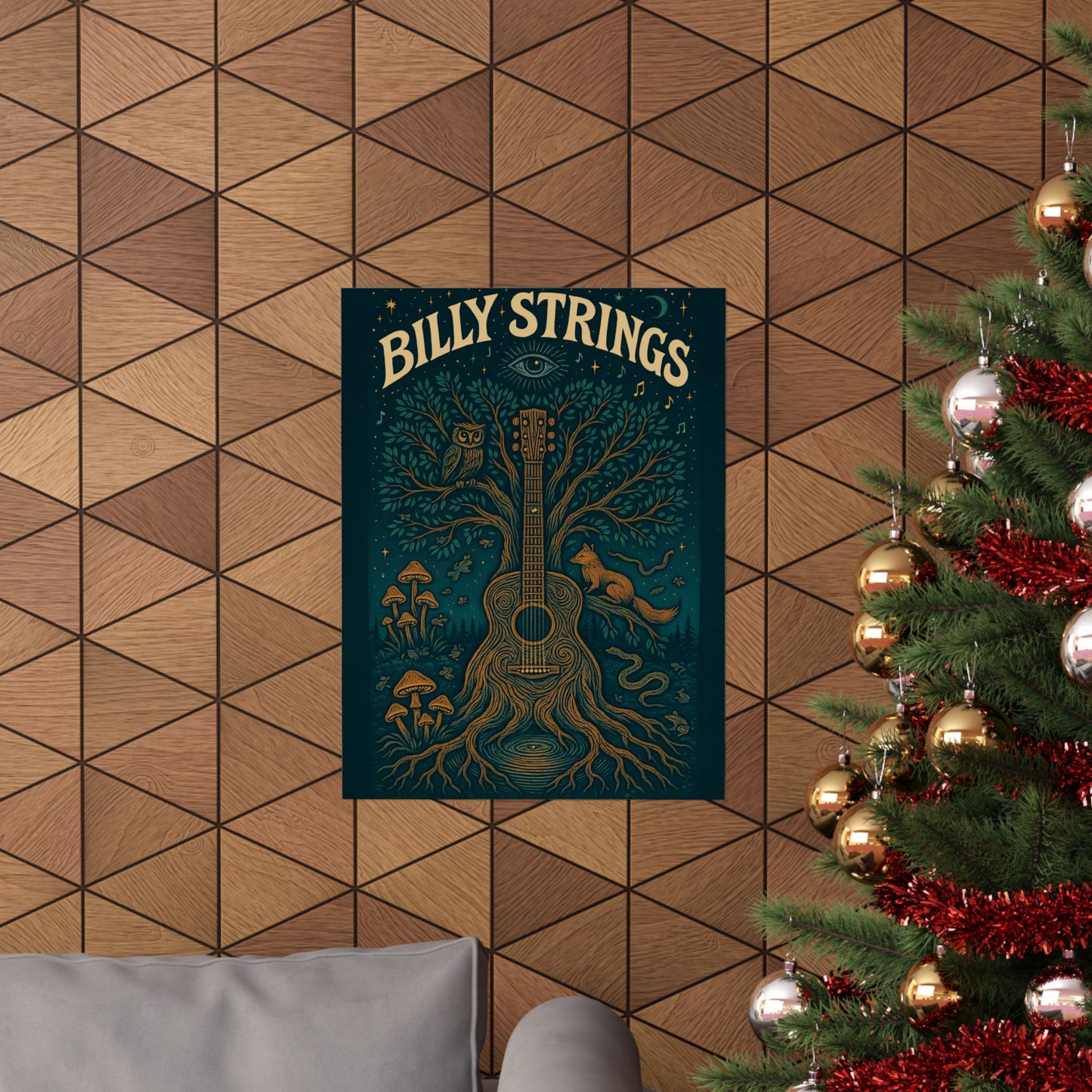 Billy Strings  'Living Pickin' Tree' | Psychedelic Bluegrass Jam Band Poster
