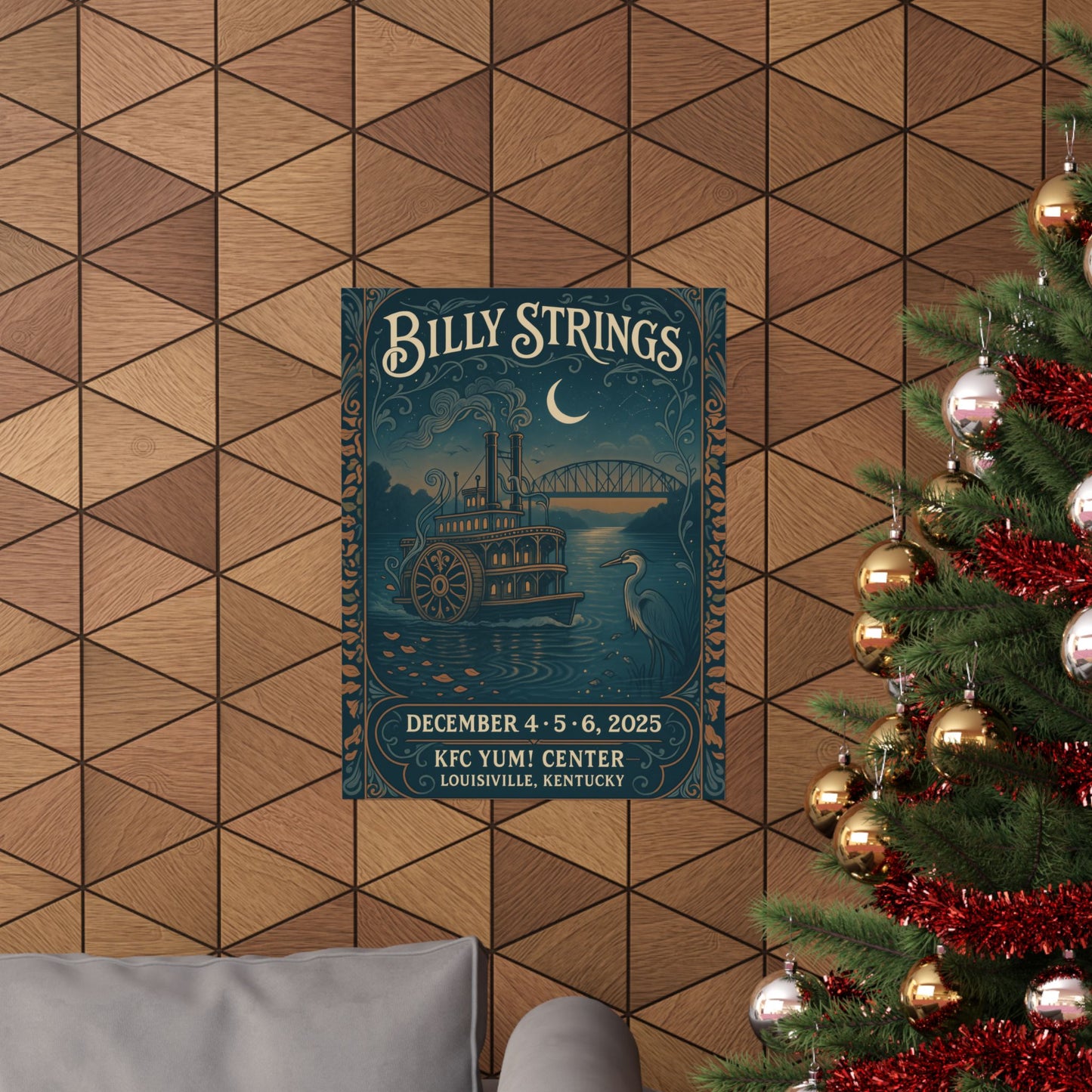 Billy Strings Louisville| December 4-6, 2025 | KFC Yum! Center |Concert Print | Variant 2