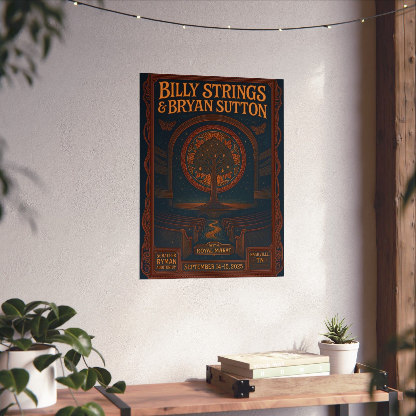 Billy Strings & Bryan Sutton Ryman Auditorium | Nashville | September 14-15, 2025 | Concert Print