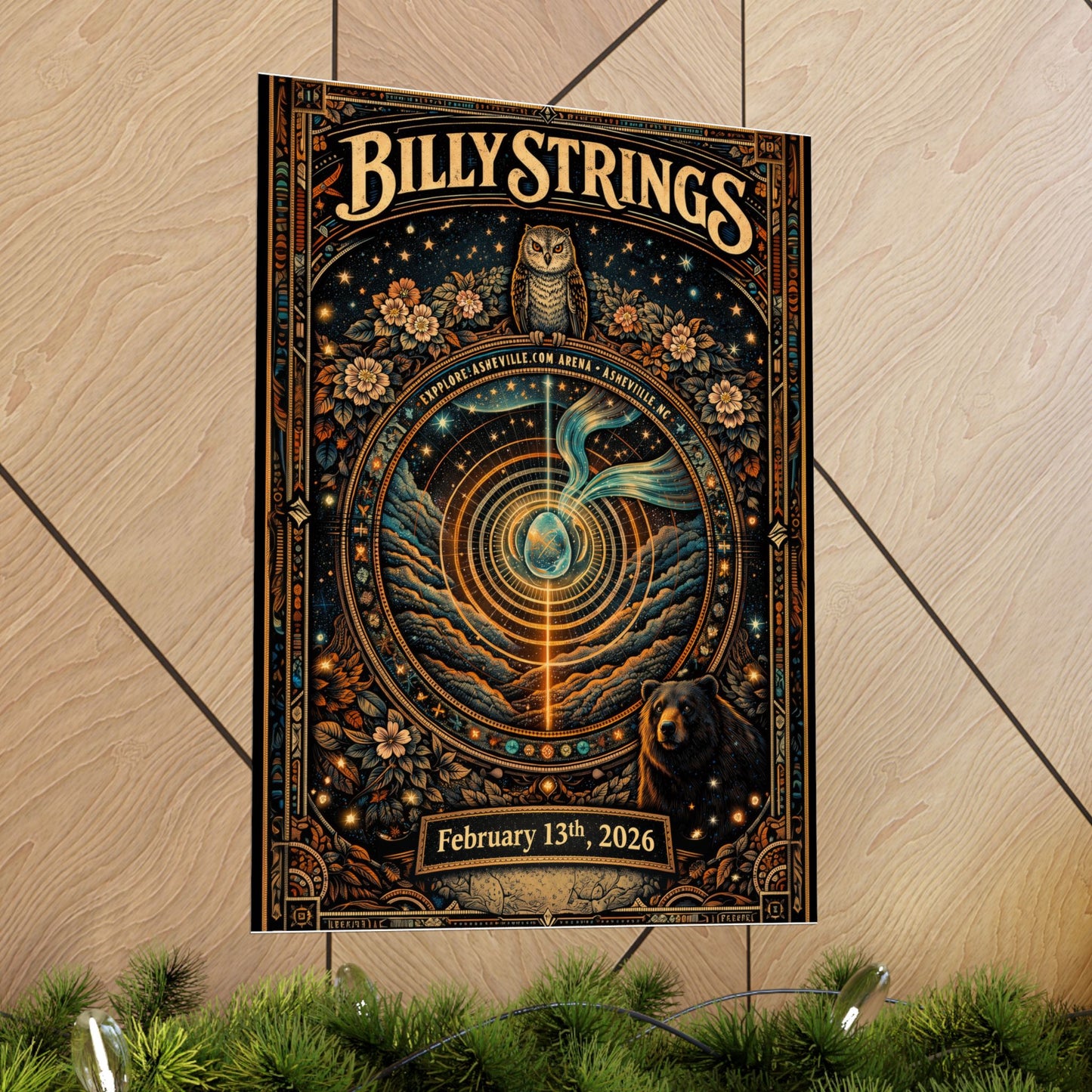 Billy Strings | 02/13/2026 | Asheville, NC | Concert Poster  | N5