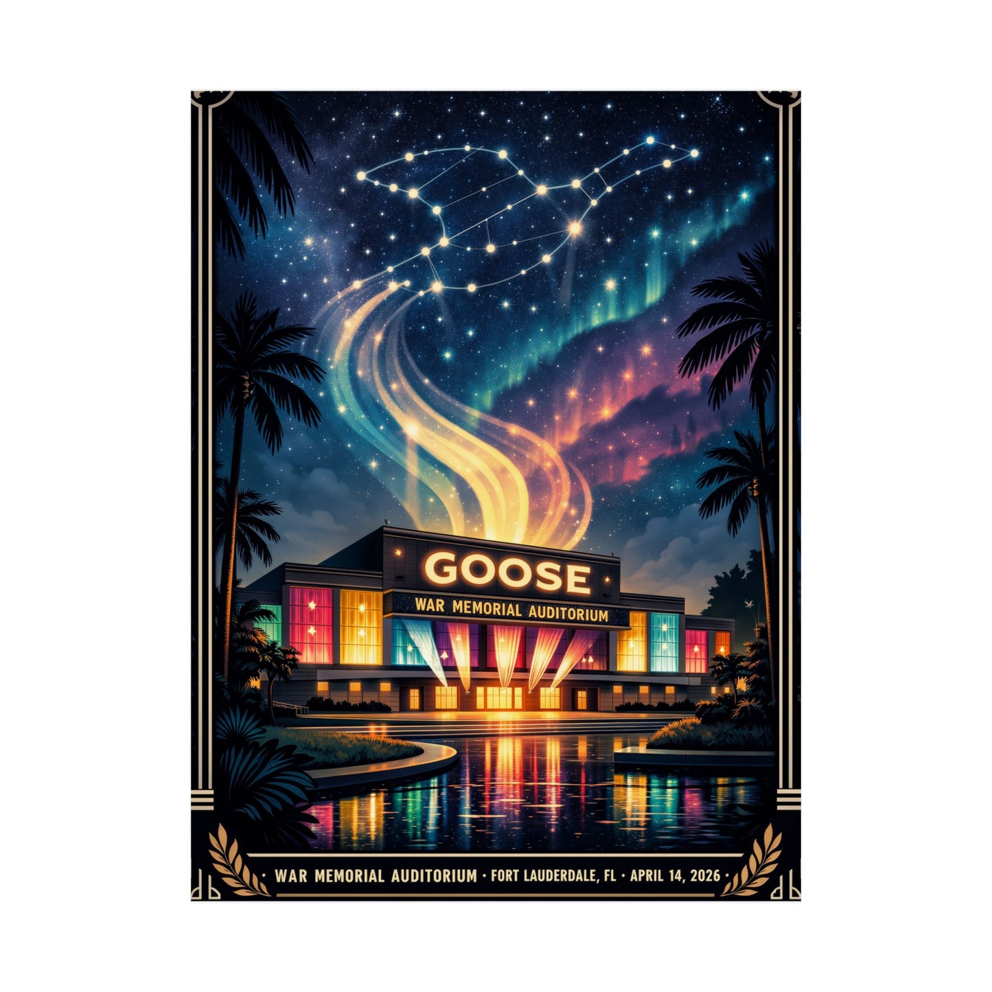 Goose  | 4/14/26 | Fort Lauderdale, FL | Concert Poster  | N1