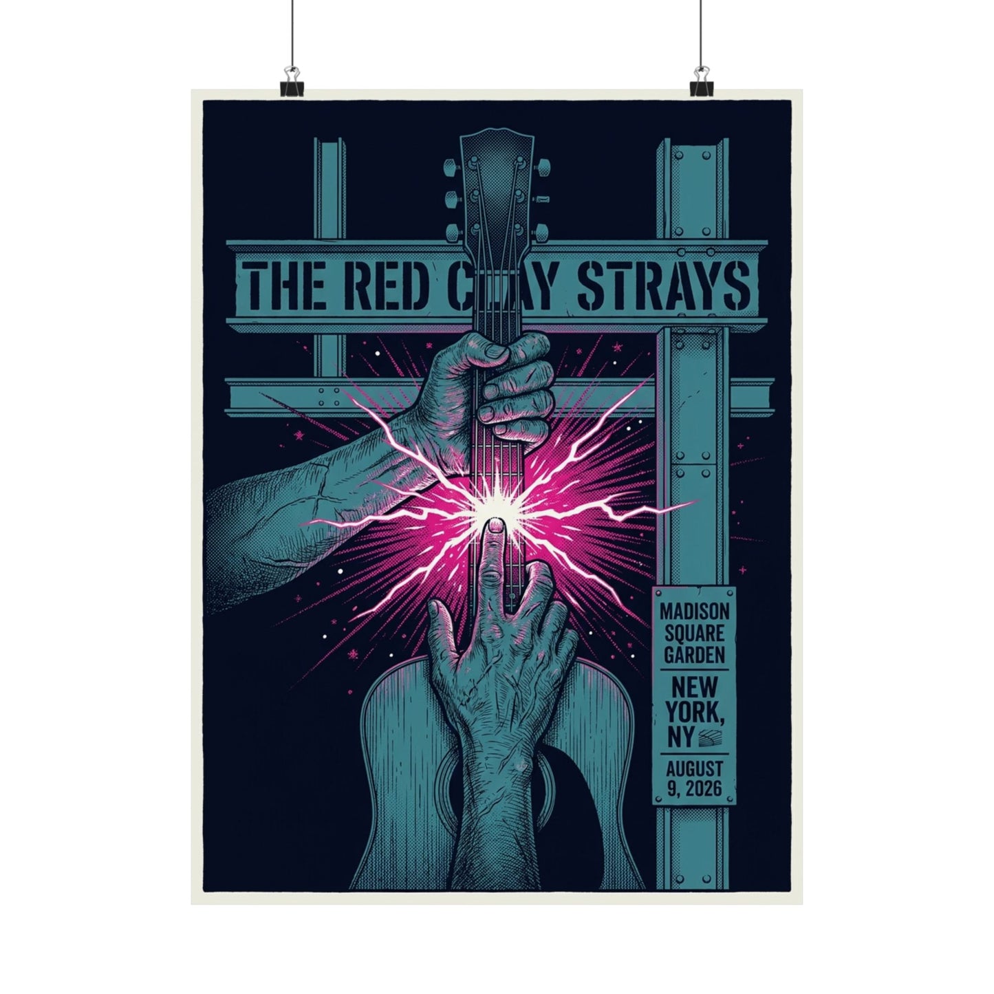 The Red Clay Strays | August 9, 2026 | NYC, NY | Concert Poster