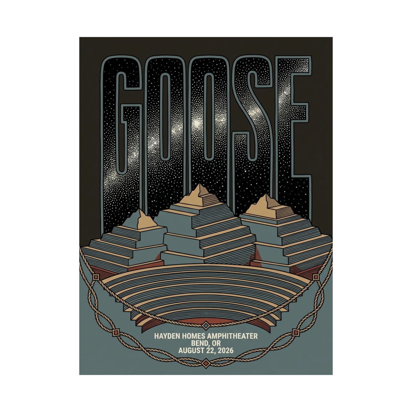 Goose | August 22, 2026 | Bend, OR | Concert Poster