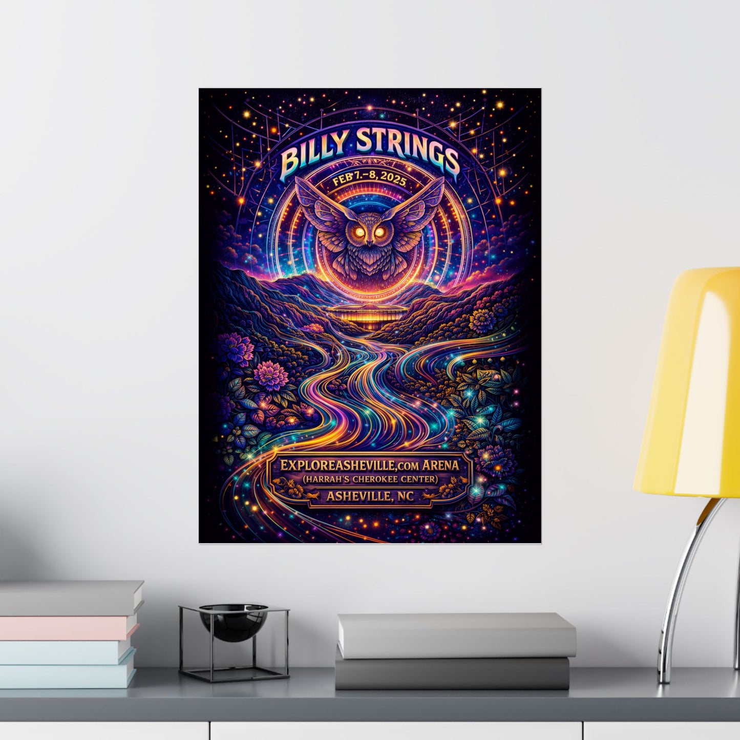 Billy Strings | 2/7/25 - 2/8/25 | Asheville, NC | Concert Poster  | Weekend 1 V2