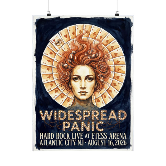 Widespread Panic | August 16, 2026 | Atlantic City, NJ | Concert Poster