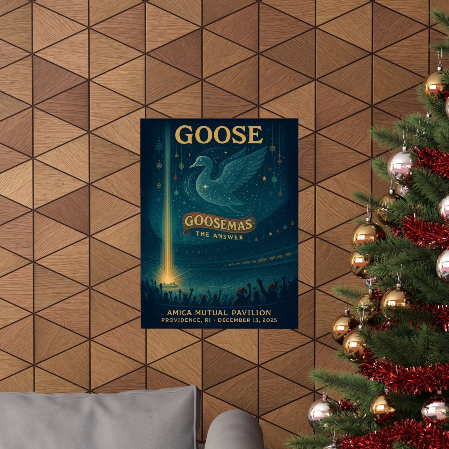 Goose Providence, RI | Amica Mutual Pavilion 12.13.25 | Concert Poster | Goosemas Night 2