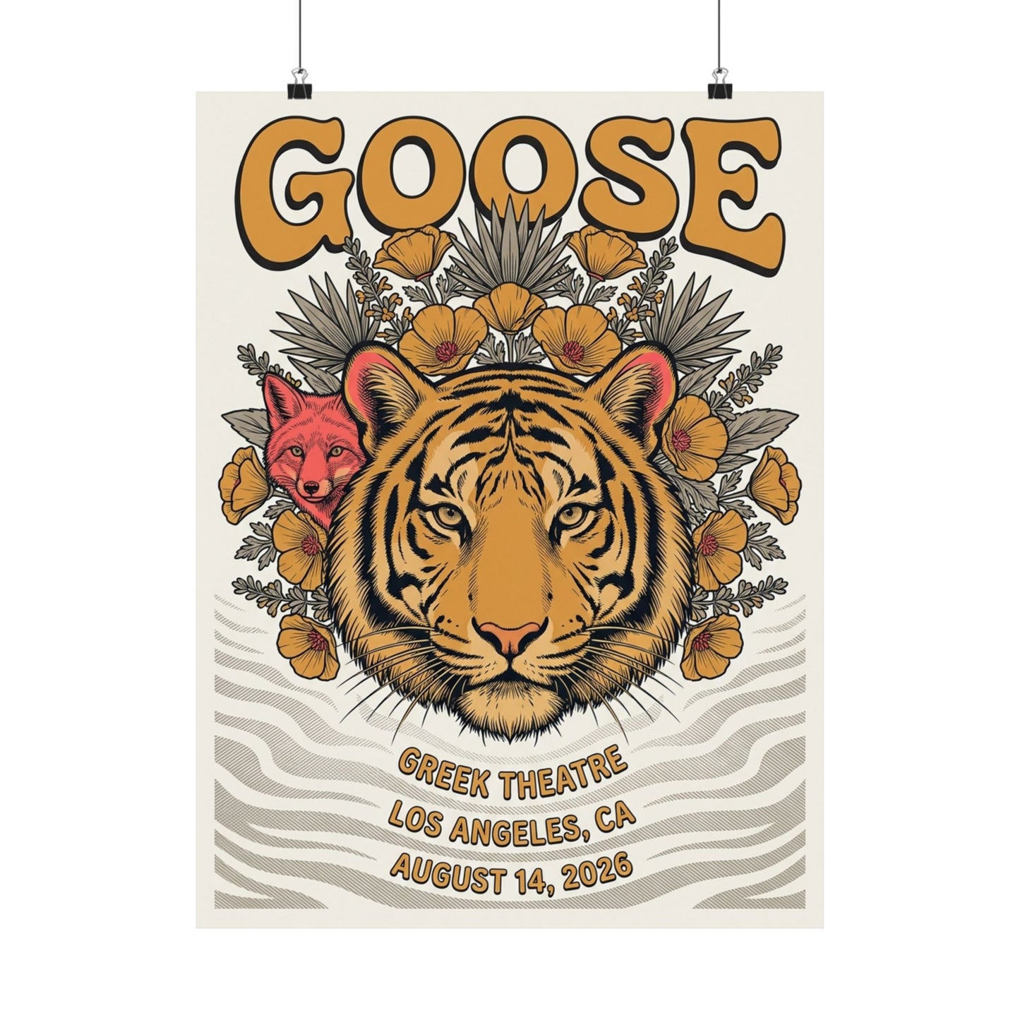 Goose | August 14, 2026 | Los Angeles, CA | Concert Poster