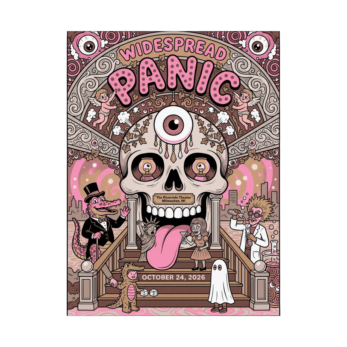 Widespread Panic | October 24, 2026 | Milwaukee, WI | Concert Poster