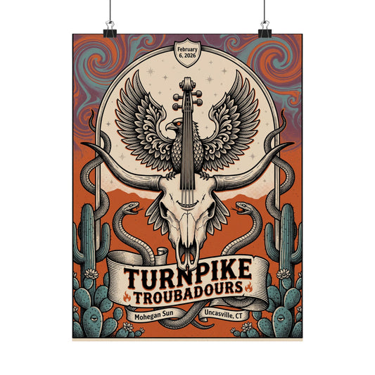 Turnpike Troubadours | February 6, 2026 | Uncasville, CT | Concert Poster