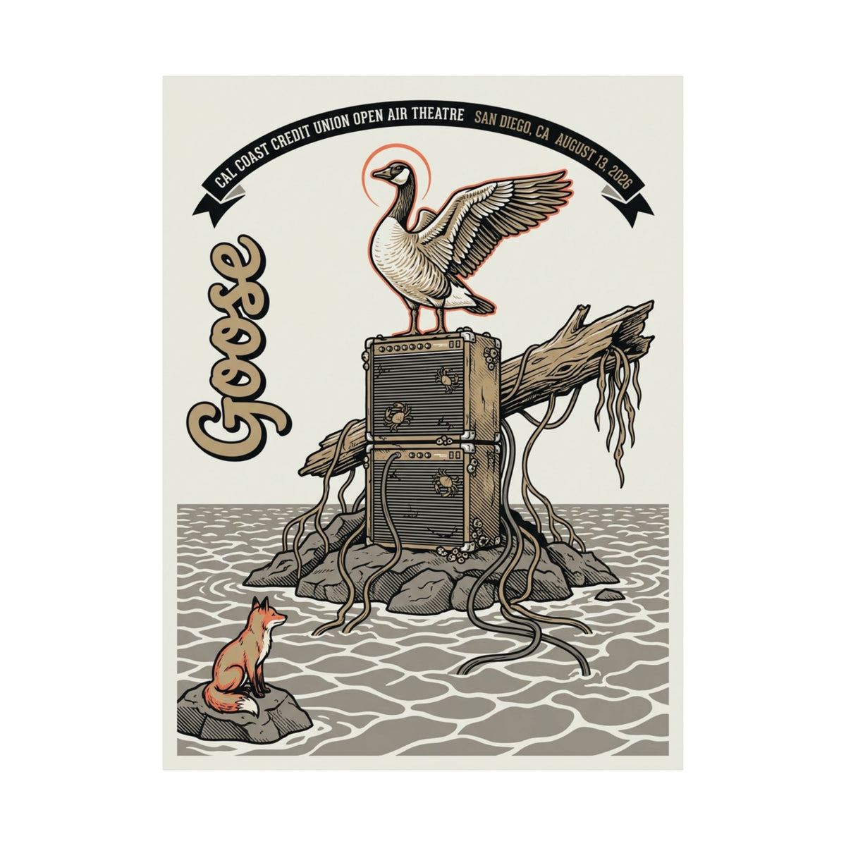 Goose | August 13, 2026 | San Diego, CA | Concert Poster