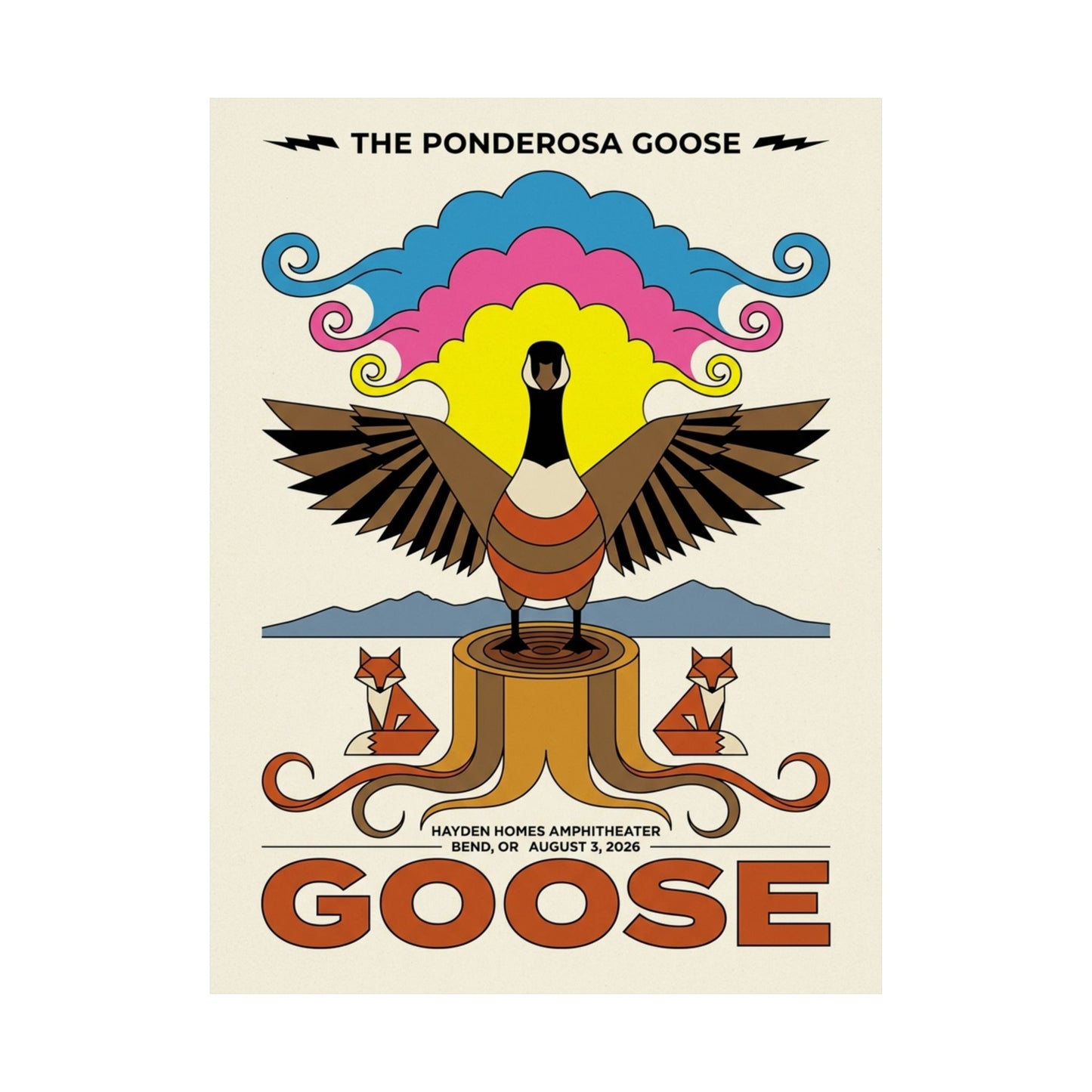 Goose | August 3, 2026 | Bend, OR | Concert Poster
