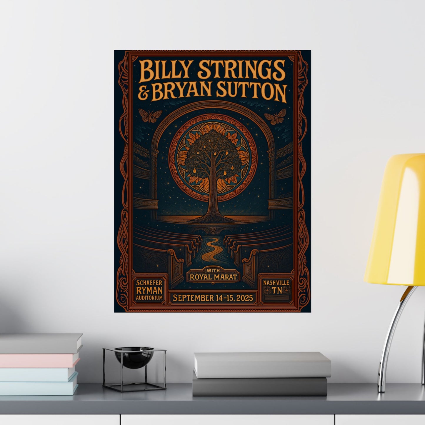 Billy Strings & Bryan Sutton Ryman Auditorium | Nashville | September 14-15, 2025 | Concert Print