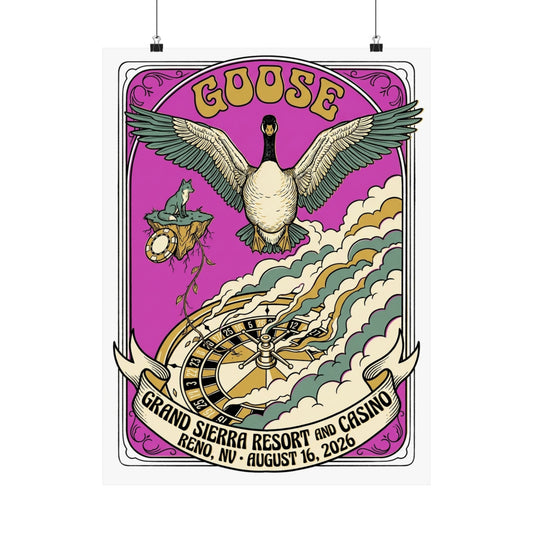 Goose | August 16, 2026 | Reno, NV | Concert Poster