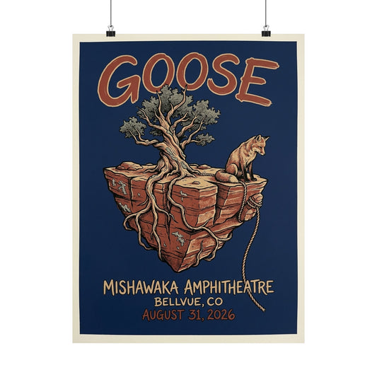 Goose | August 31, 2026 | Bellvue, CO | Concert Poster