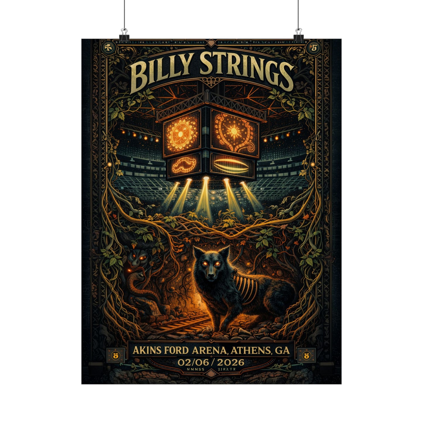 Billy Strings | 02/06/2026 | Athens, GA | Concert Poster  | N1