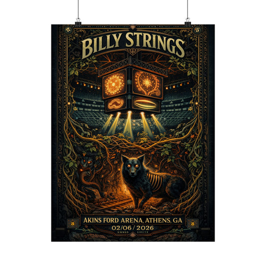 Billy Strings | 02/06/2026 | Athens, GA | Concert Poster  | N1