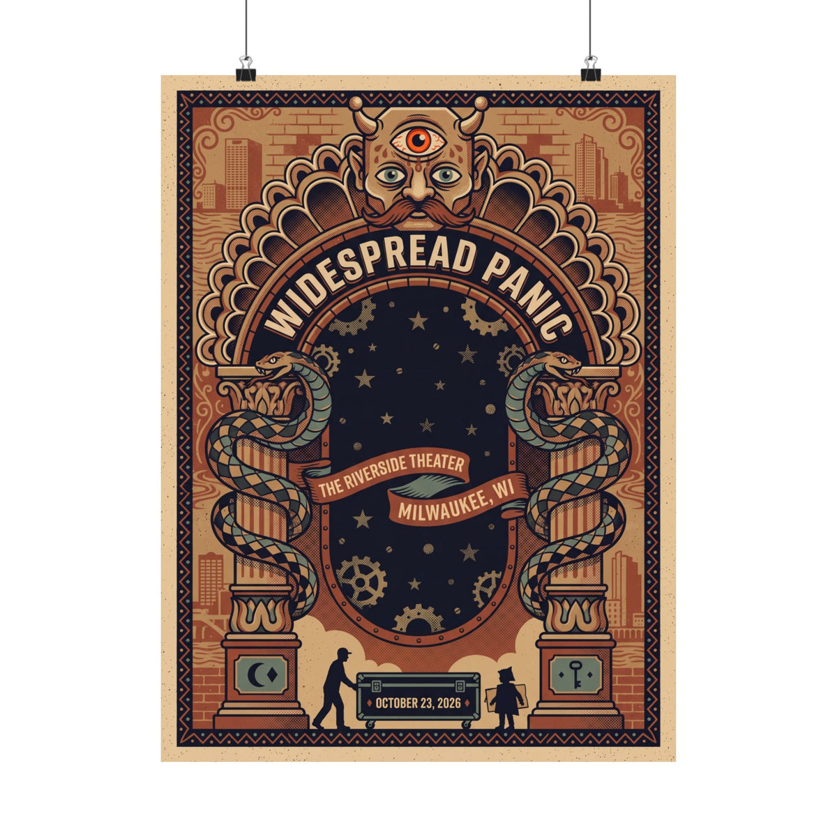 Widespread Panic | October 23, 2026 | Milwaukee, WI | Concert Poster