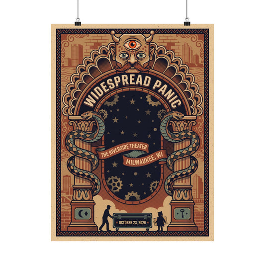 Widespread Panic | October 23, 2026 | Milwaukee, WI | Concert Poster