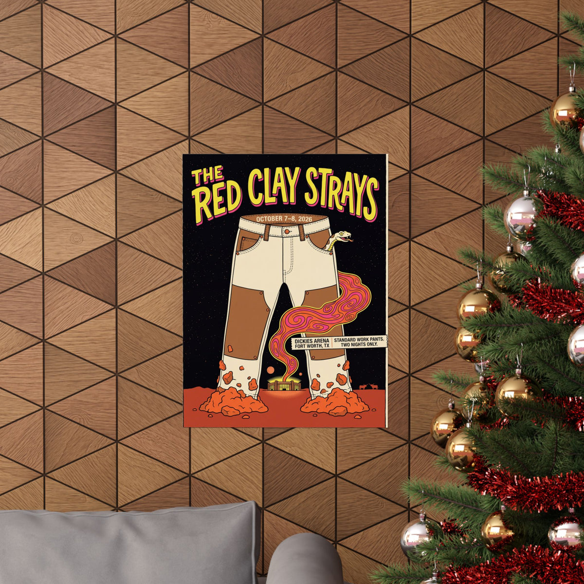 The Red Clay Strays | October 7–8, 2026 | Fort Worth, TX | Concert Poster