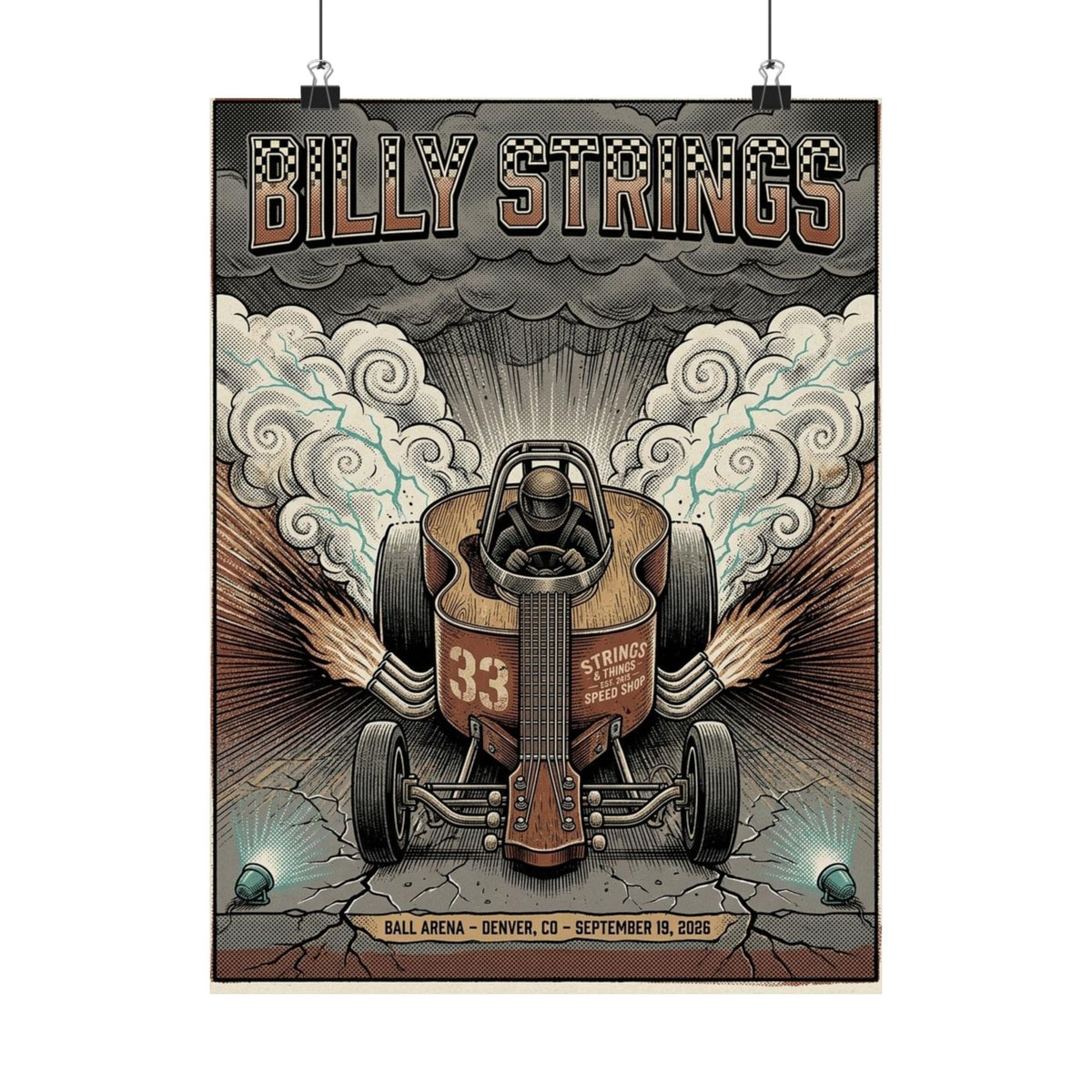 Billy Strings | September 19, 2026 | Denver, CO | Concert Poster
