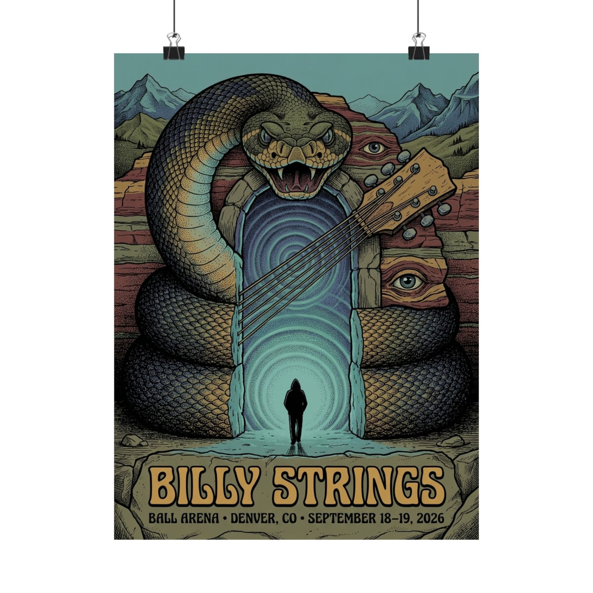 Billy Strings | September 18–19, 2026 | Denver, CO | Concert Poster V2